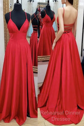 A-Line Semi Formal Prom Dresses Empire Dress Formal Court Train Sleeveless V Neck Charmeuse Backless With Pleats Slit
